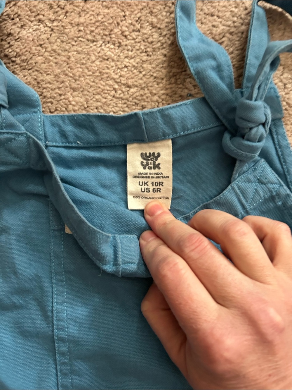 Lucy &Yak cotton shortalls - Picture 3 of 5
